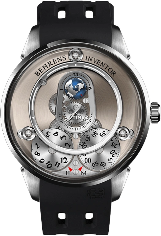Behrens,Inventor 42mm,42mm,Stainless Steel,Grey,Automatic,41hours,Sapphire,BHR020GRY02