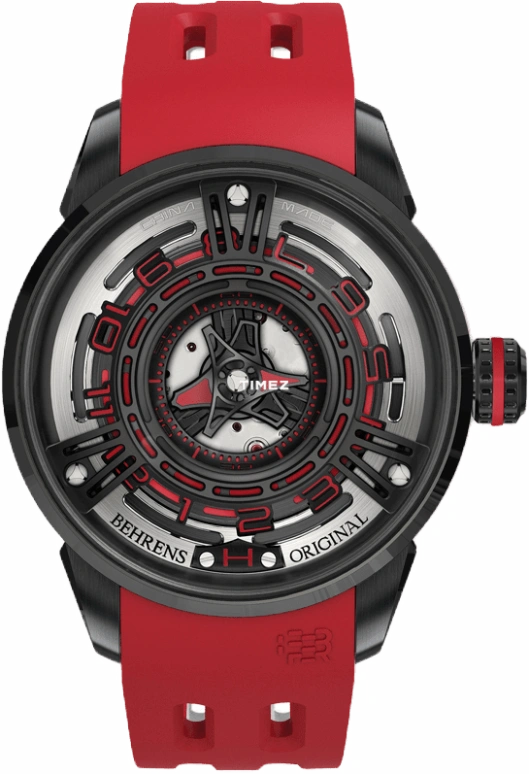Behrens,Original 42mm,42mm,Stainless Steel,Black,Skeleton,Automatic,42hours,Sapphire,BHR011CRED01