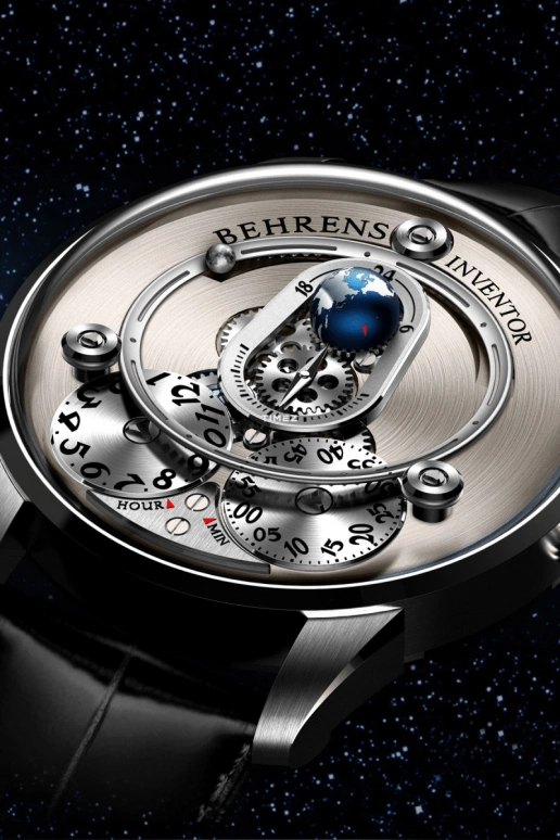 Behrens,Inventor 42mm,42mm,Stainless Steel,Stainless Steel,Grey,Automatic,41hours,Sapphire,BHR020GRY01