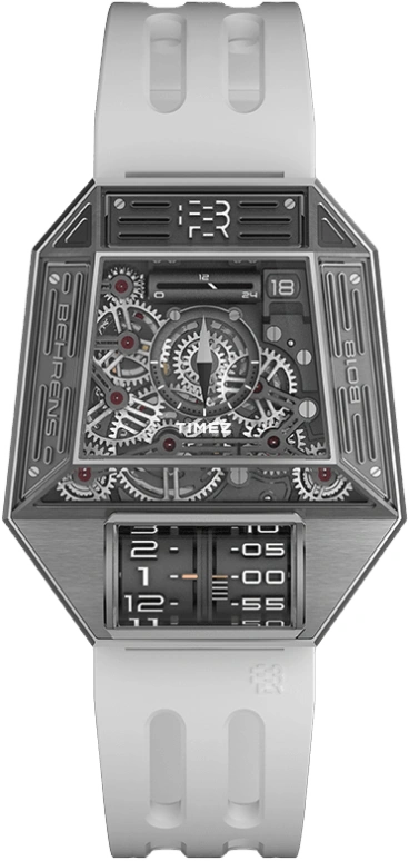 Behrens,Inventor 44x38mm,44x38mm,Stainless Steel,Grey,Automatic,Day,In-house Caliber,BHR018GGRYF01