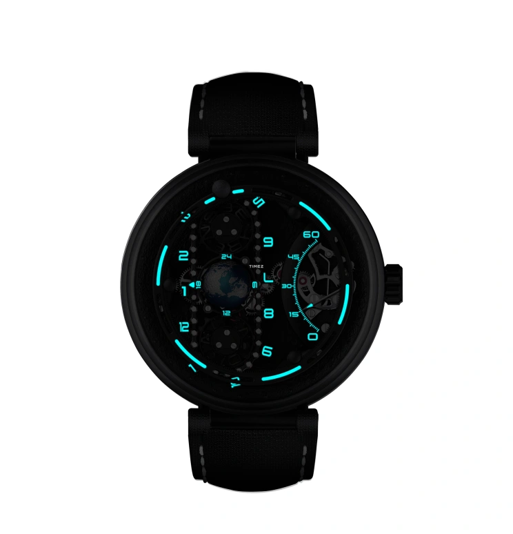 Behrens,Inventor 43mm,43mm,Titanium,Black,Handwound,Power Reserve Indicator,Retrograde,BHR027TI01