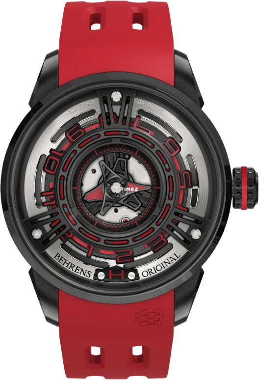 Behrens,Original 42mm,42mm,Stainless Steel,Black,Skeleton,Automatic,42hours,Sapphire,BHR011CRED01