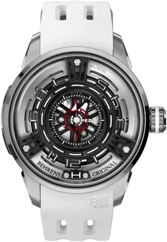 Behrens,Original 42mm,42mm,Stainless Steel,Black,Skeleton,Automatic,42hours,Sapphire,BHR011TI01