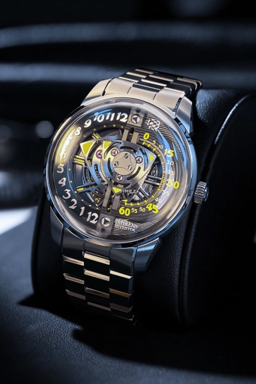 Behrens,Inventor 42mm,42mm,Titanium,Skeleton,Automatic,Day,41hours,BHR022,BHR022-TTIC