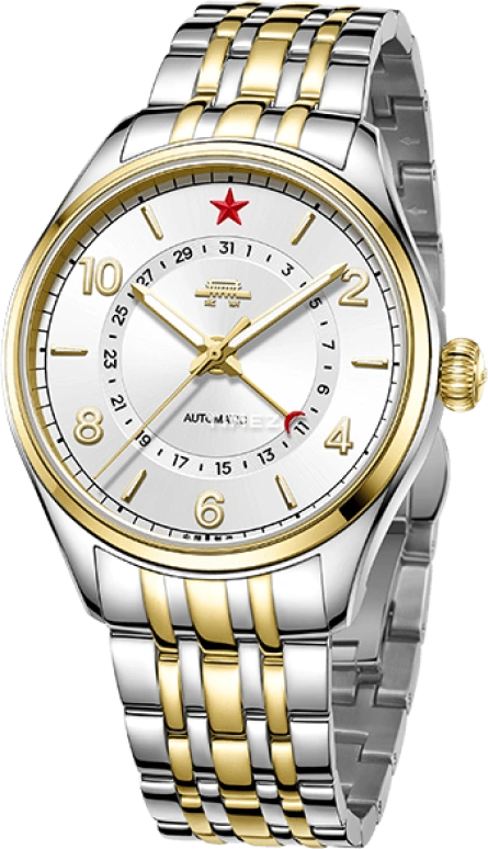 Beijing Watch,Classic 39mm,39mm,Stainless Steel,Silver White,Automatic,Day,Sapphire,BG053001