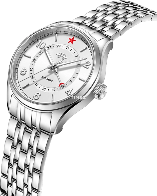 Beijing Watch,Classic 41mm,41mm,Stainless Steel,Silver White,Automatic,Day,Sapphire,Crystal Glass,BG055502