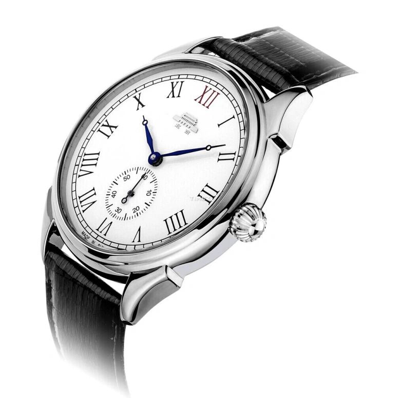 Beijing Watch,Mechanical 40mm,40mm,Stainless Steel,Silver White,Handwound,Sapphire,Crystal Glass,Round,B021201407S