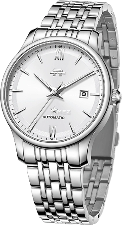 Beijing Watch,Classic 40mm,40mm,Stainless Steel,Silver White,Automatic,Day,Sapphire,BG055005