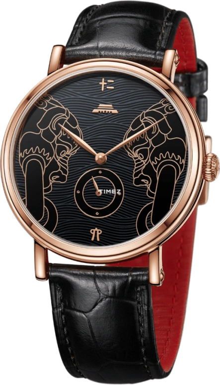 Beijing Watch,Oriental Culture 40mm,40mm,Rose Gold,Black,Handwound,Sapphire,Round,BG951002