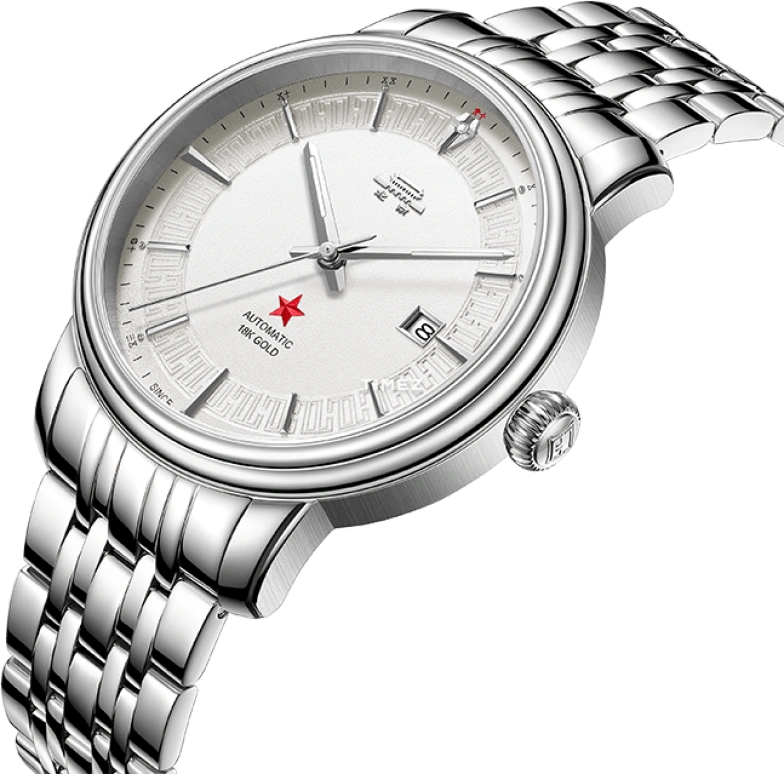 Beijing Watch,Classic 42mm,42mm,Stainless Steel,Silver White,Automatic,Day,Sapphire,BG052503