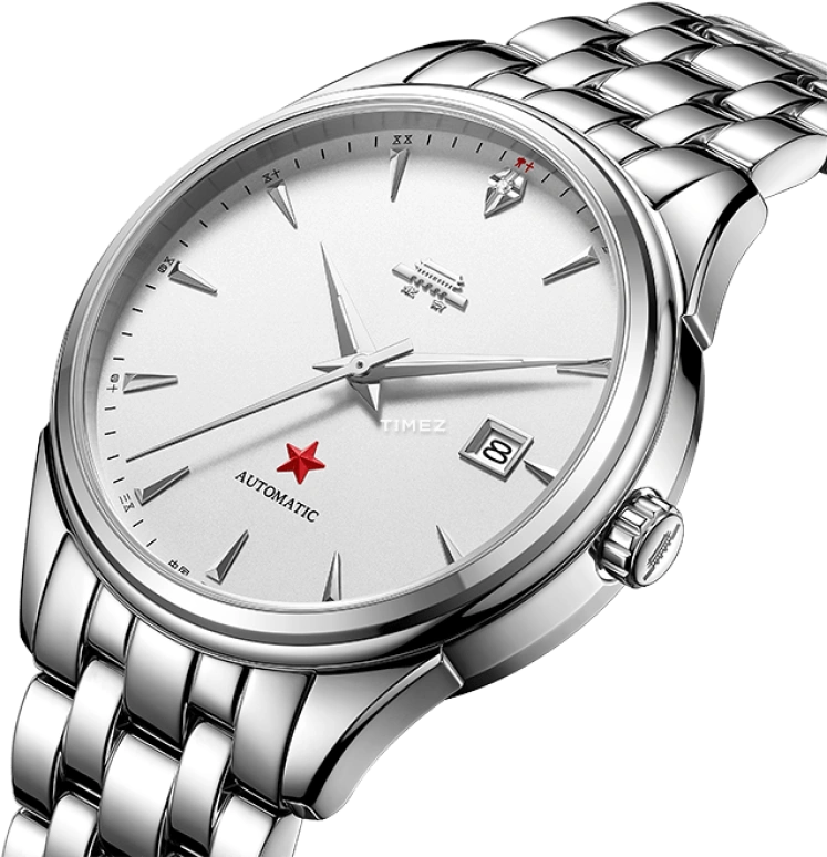Beijing Watch,Classic 40mm,40mm,Stainless Steel,Silver White,Automatic,Day,Sapphire,Crystal Glass,BG051527