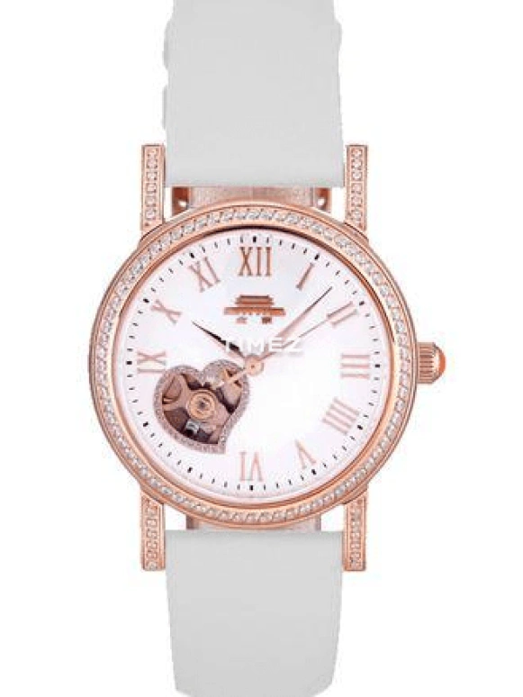 Beijing Watch,Mechanical 33mm,33mm,Stainless Steel,Rose Gold,White,Automatic,Sapphire,Glass,Round,B081201205P