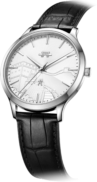 Beijing Watch,Architectural 41mm,41mm,Stainless Steel,White,Quartz,Sapphire,Round,JG000028