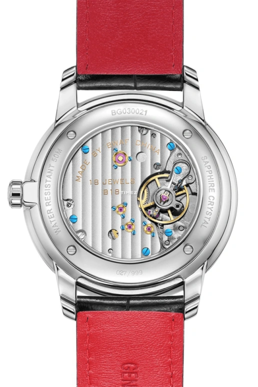 Beijing Watch,Architectural 41mm,41mm,Stainless Steel,White,Handwound,Sapphire,Round,BG030021