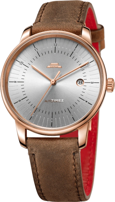 Beijing Watch,Architectural 41mm,41mm,Stainless Steel,Rose Gold,Silver,Grey,Automatic,Day,Sapphire,BG030023