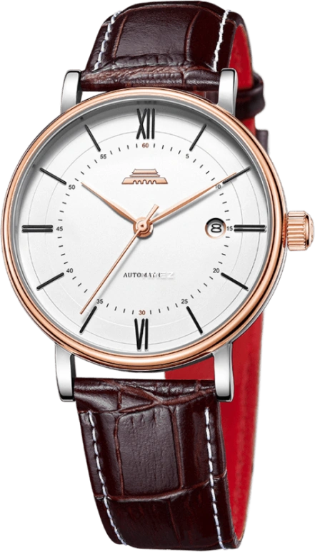 Beijing Watch,Classic 40.20mm,40.20mm,Stainless Steel,Rose Gold,White,Automatic,Day,Sapphire,BG051006