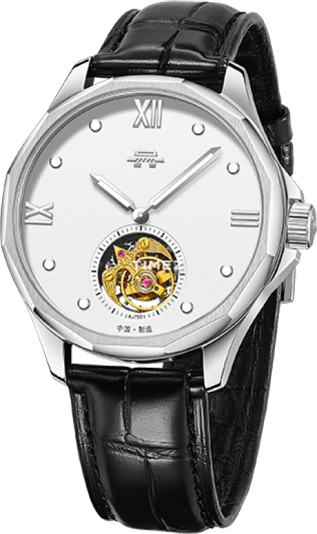 Beijing Watch,Bladelegant 41mm,41mm,Stainless Steel,Silver White,Handwound,Tourbillon,Sapphire,Crystal Glass,BG082502
