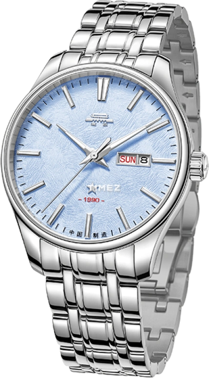 Beijing Watch,Classic 41mm,41mm,Stainless Steel,Blue,Automatic,Date,Day,BG053503