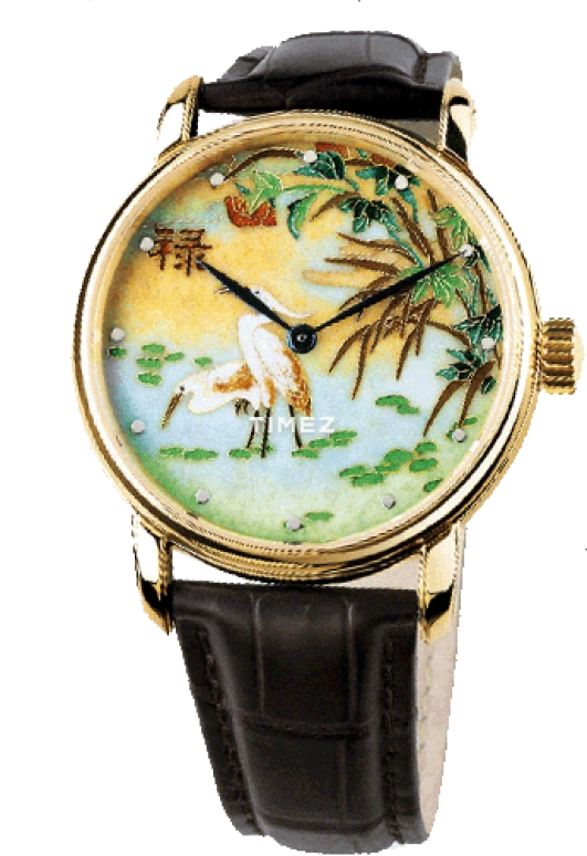 Beijing Watch,Enamel 43mm,43mm,Yellow Gold,Multi-Color,Handwound,Sapphire,Crystal Glass,Round,BF014201102Y