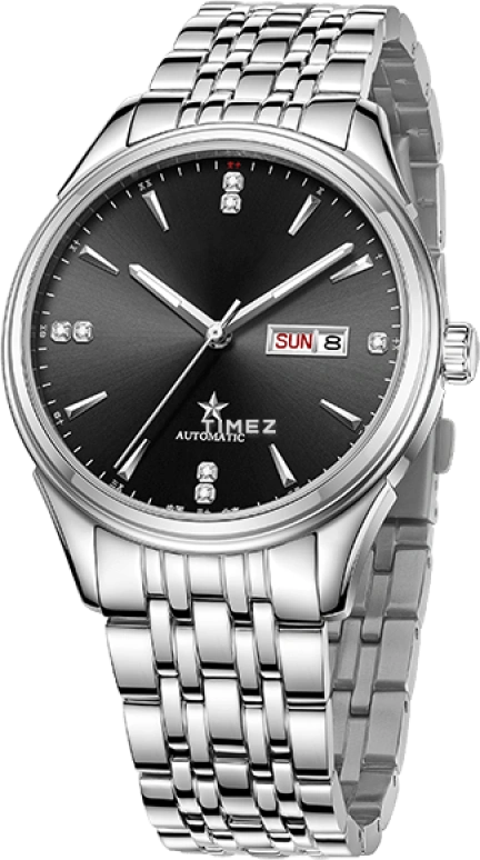 Beijing Watch,Classic 40mm,40mm,Stainless Steel,Black,Automatic,Date,Day,BG051529