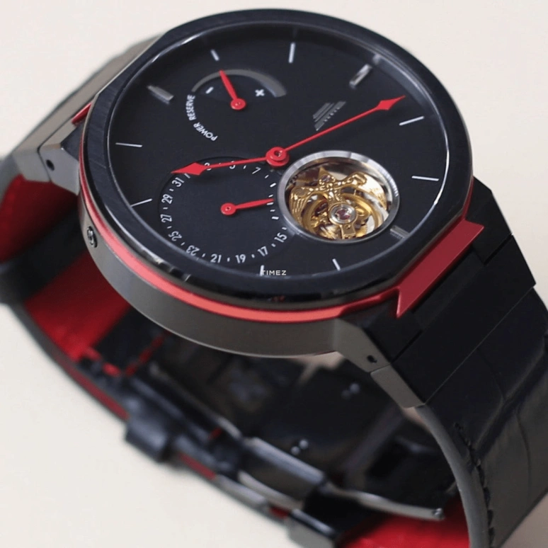 Beijing Watch,Bladelegant 42.50mm,42.50mm,Stainless Steel,Black,Handwound,Day,Tourbillon,BG080505