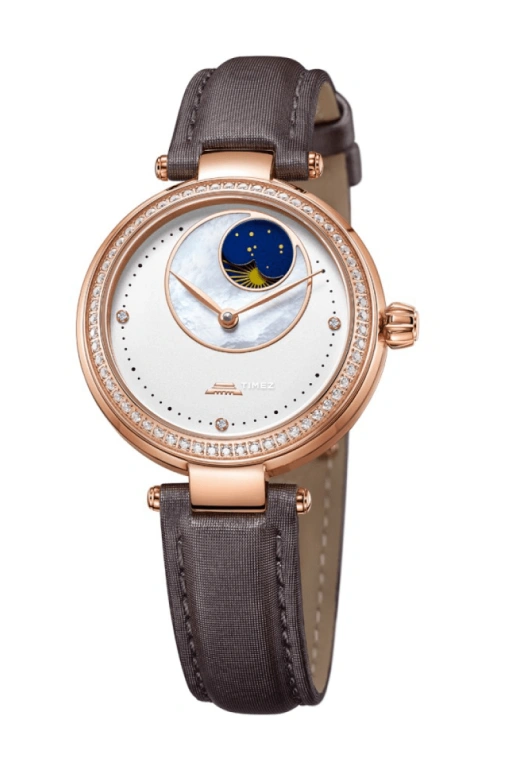 Beijing Watch,Inspiration 32.50mm,32.50mm,Stainless Steel,Rose Gold,White,Automatic,Moonphase,Sapphire,BL020012