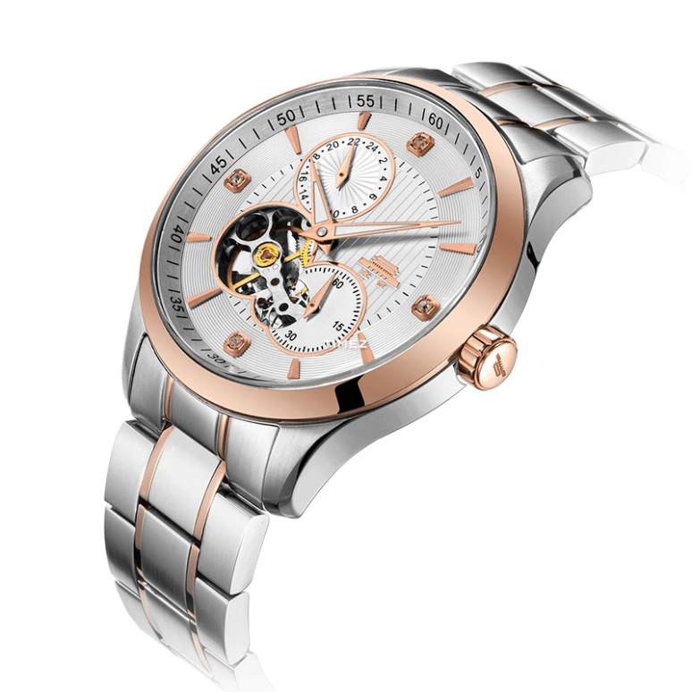 Beijing Watch,Mechanical 40mm,40mm,Stainless Steel,White,Automatic,Chronograph,Sapphire,Crystal Glass,B062201309P