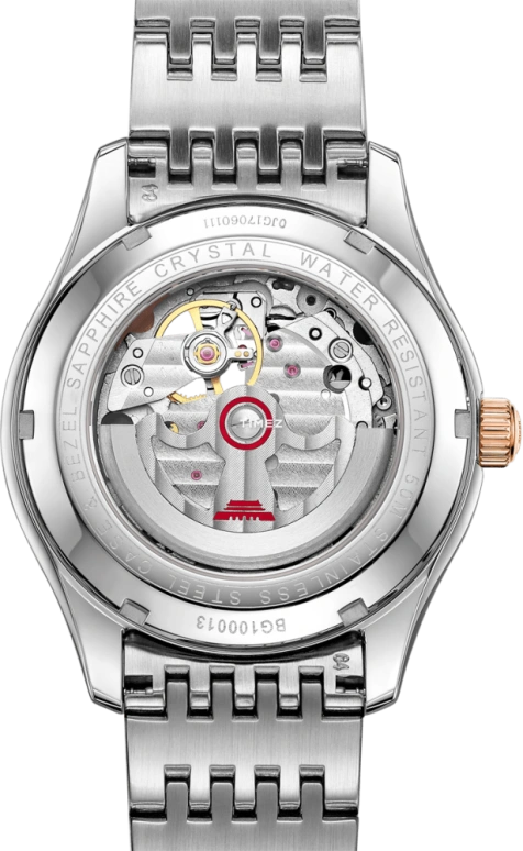 Beijing Watch,Classic 41mm,41mm,Stainless Steel,Rose Gold,Silver,Grey,Automatic,Sapphire,Round,BG100013