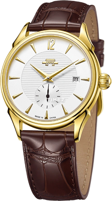Beijing Watch,Beihai 38mm,38mm,Yellow Gold,Silver White,Handwound,Day,In-house Caliber,BG010501