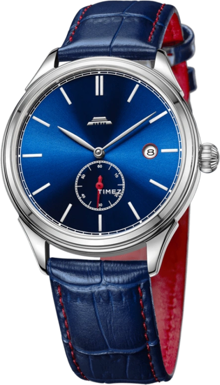 Beijing Watch,Beihai 40mm,40mm,Stainless Steel,Blue,Handwound,Day,Sapphire,BG010011