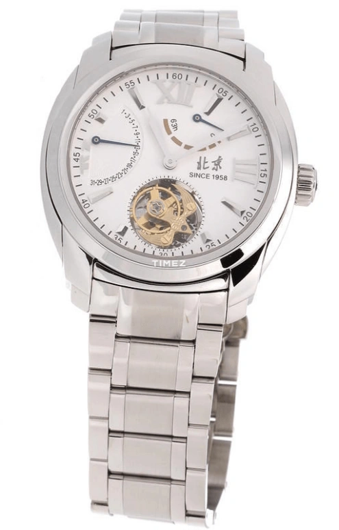 Beijing Watch,Other 42mm,42mm,Stainless Steel,White,Handwound,Day,Power Reserve Indicator,Tourbillon,B013201210S