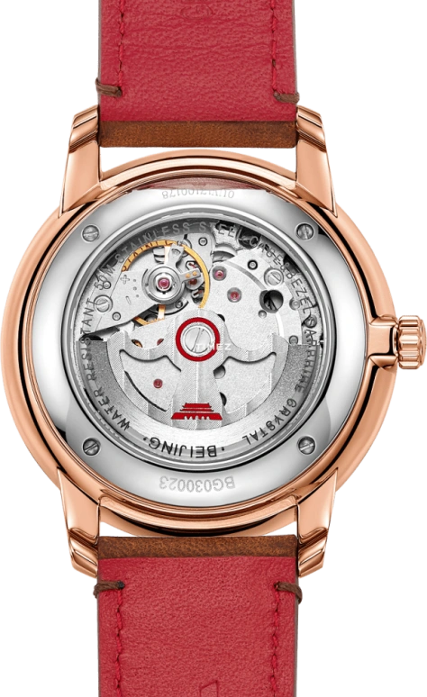 Beijing Watch,Architectural 41mm,41mm,Stainless Steel,Rose Gold,Silver,Grey,Automatic,Day,Sapphire,BG030023