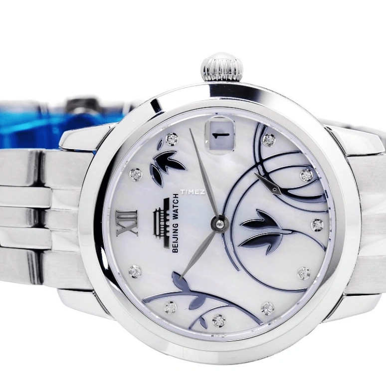 Beijing Watch,Mechanical 32.50mm,32.50mm,Stainless Steel,Silver White,Automatic,Day,Sapphire,Crystal Glass,B065200805S