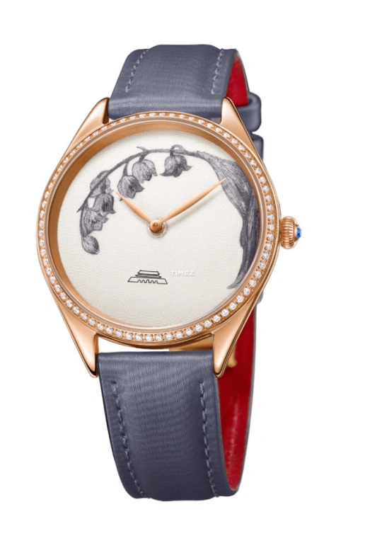 Beijing Watch,Silk Whisper 38mm,38mm,Stainless Steel,Rose Gold,White,Quartz,Sapphire,Round,BL110013