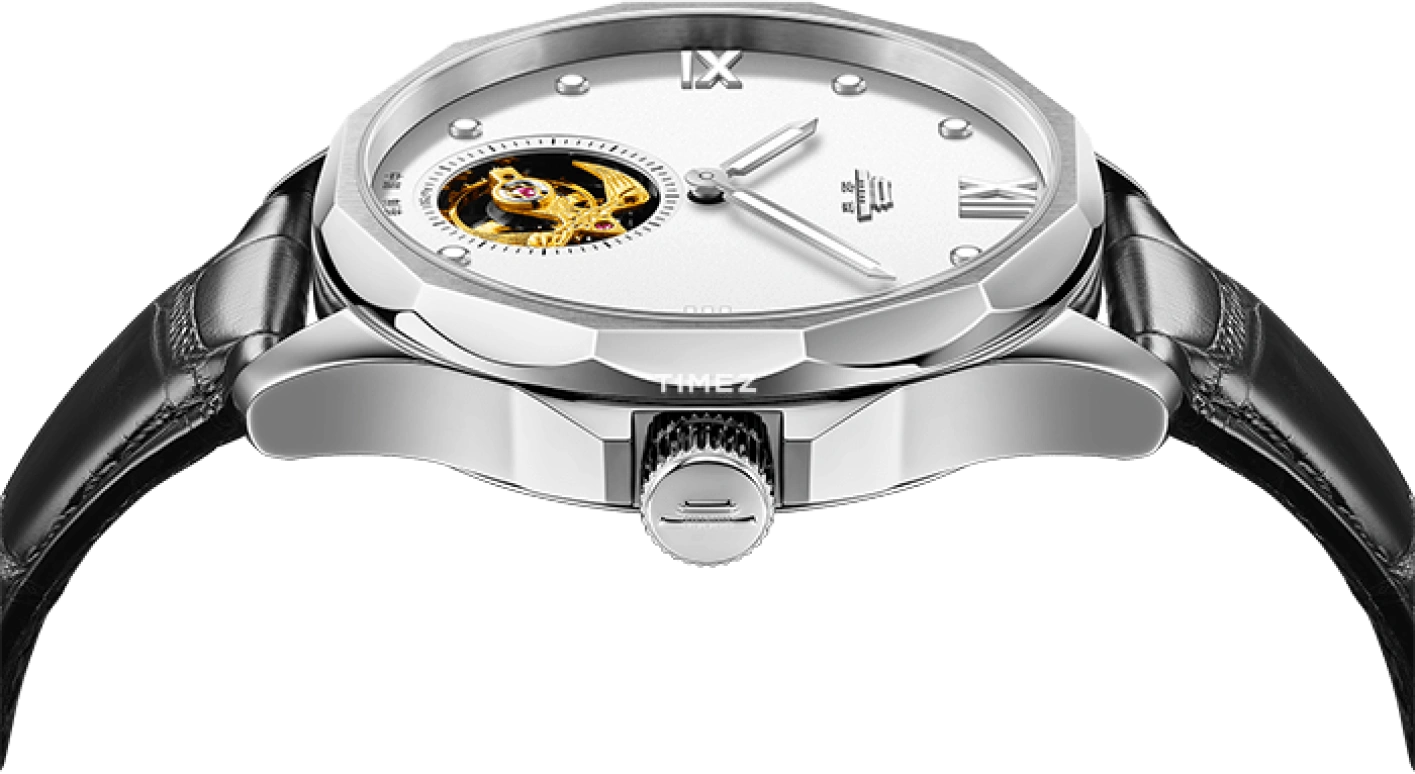 Beijing Watch,Bladelegant 41mm,41mm,Stainless Steel,Silver White,Handwound,Tourbillon,Sapphire,Crystal Glass,BG082502