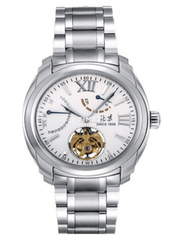 Beijing Watch,Other 42mm,42mm,Stainless Steel,White,Handwound,Day,Power Reserve Indicator,Tourbillon,B013201210S