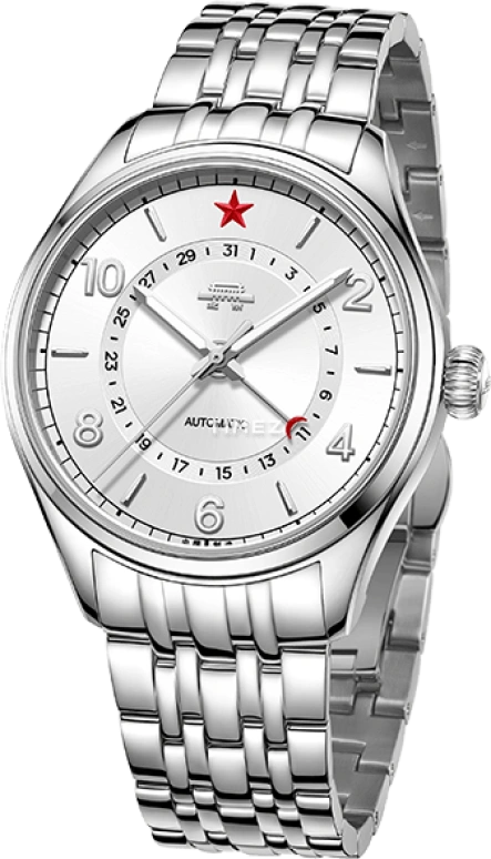 Beijing Watch,Classic 41mm,41mm,Stainless Steel,Silver White,Automatic,Day,Sapphire,Crystal Glass,BG055502