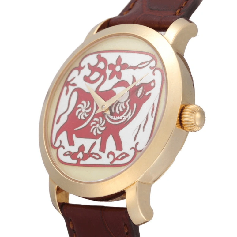 Beijing Watch,Enamel 40mm,40mm,Yellow Gold,Red,White,Handwound,Sapphire,Crystal Glass,Round,BF006201022Y
