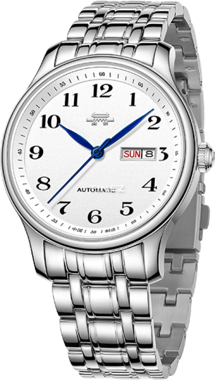 Beijing Watch,Classic 40mm,40mm,Stainless Steel,Silver White,Automatic,Date,Day,BG055002