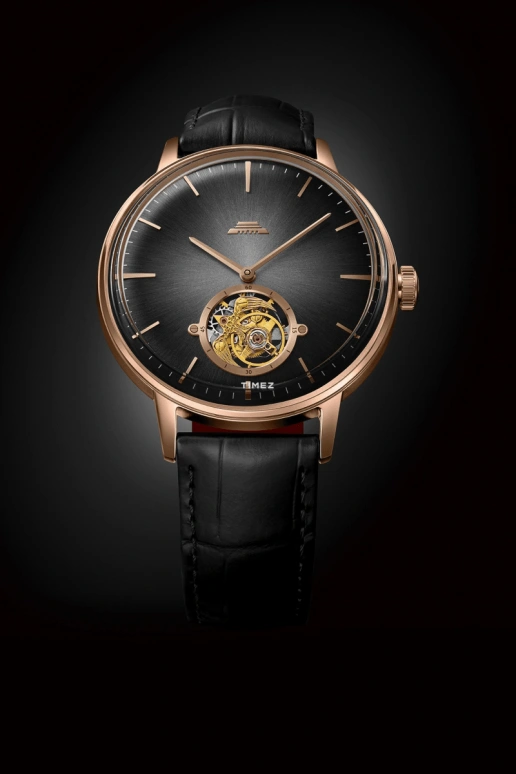 Beijing Watch,Bladelegant 43mm,43mm,Stainless Steel,Rose Gold,Black,Grey,Handwound,Tourbillon,Sapphire,BG080006