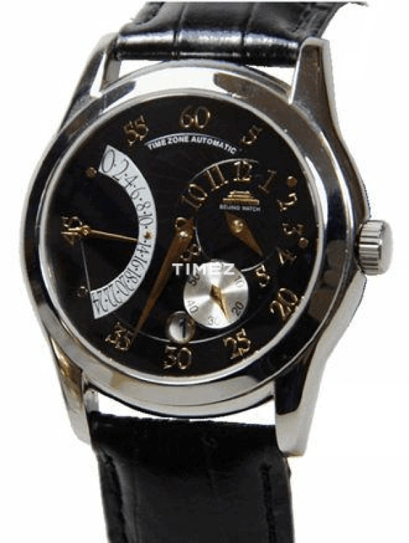Beijing Watch,Mechanical 40mm,40mm,Stainless Steel,Black,Automatic,Day,Flyback,Retrograde,B056200601S