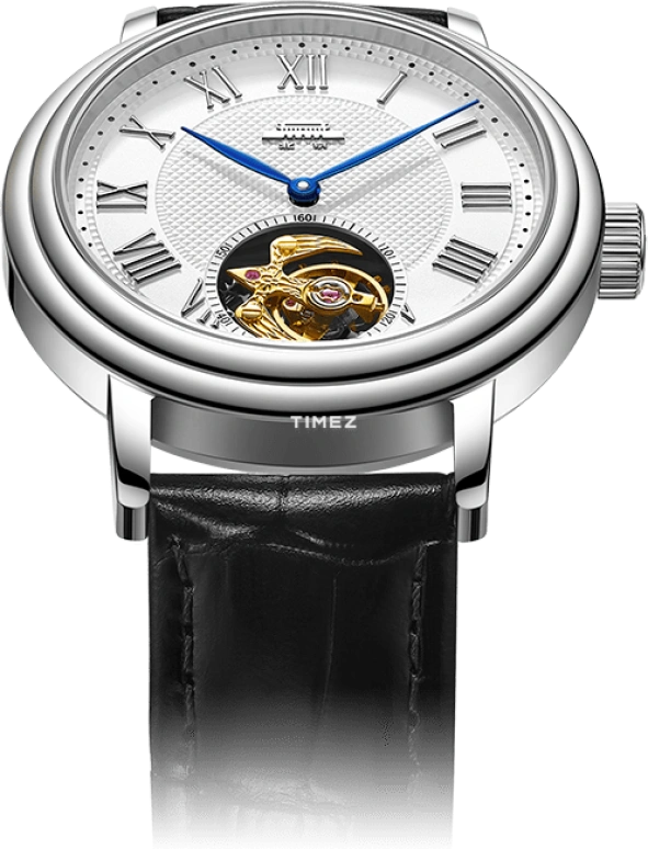 Beijing Watch,Bladelegant 40mm,40mm,Stainless Steel,White,Handwound,Tourbillon,Sapphire,BG082001