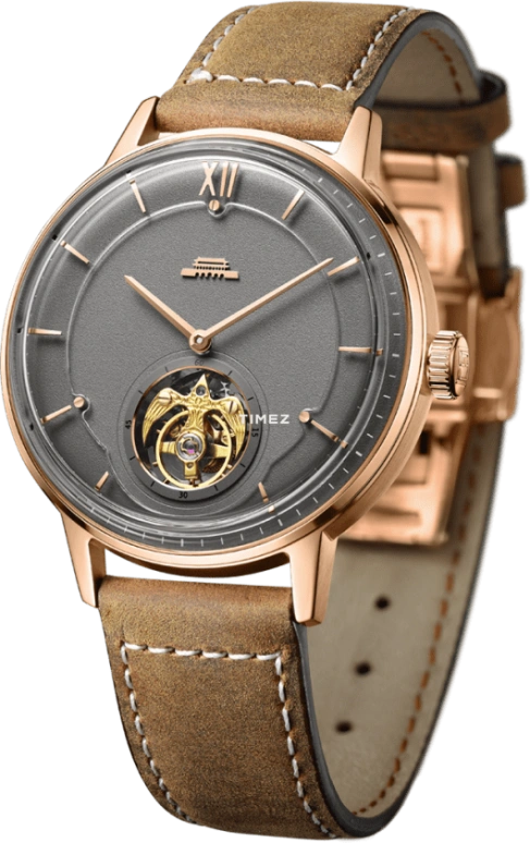 Beijing Watch,Bladelegant 43mm,43mm,Stainless Steel,Rose Gold,Grey,Handwound,Tourbillon,Sapphire,Crystal Glass,BG080002