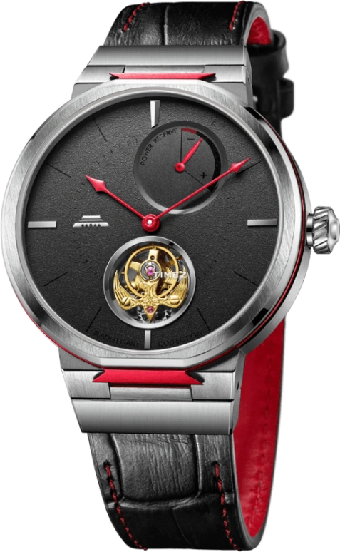 Beijing Watch,Bladelegant 42.50mm,42.50mm,Stainless Steel,Black,Handwound,Power Reserve Indicator,Tourbillon,BG080102