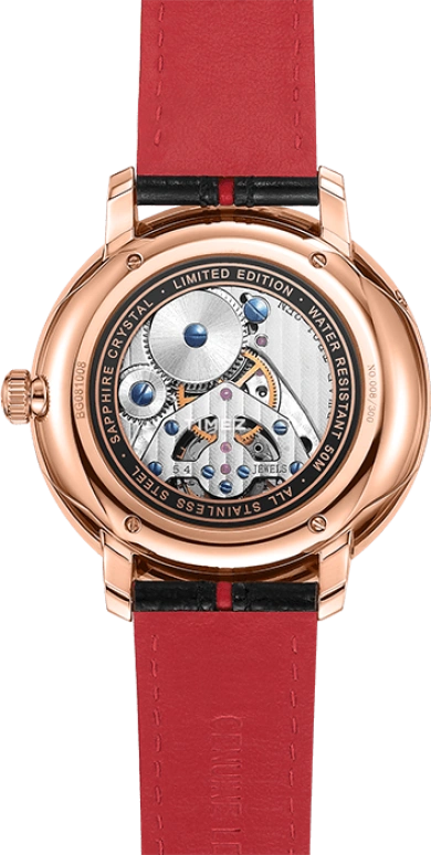 Beijing Watch,Bladelegant 44mm,44mm,Stainless Steel,Rose Gold,Black,Grey,Handwound,Day,Power Reserve Indicator,Tourbillon,Flyback,Sapphire,Round,BG081008