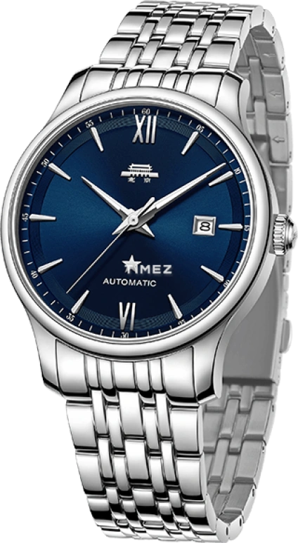 Beijing Watch,Classic 40mm,40mm,Stainless Steel,Blue,Automatic,Day,Sapphire,Crystal Glass,BG055008