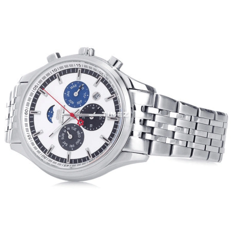 Beijing Watch,Mechanical 40mm,40mm,Stainless Steel,Silver White,Automatic,Month,Date,B061201104S