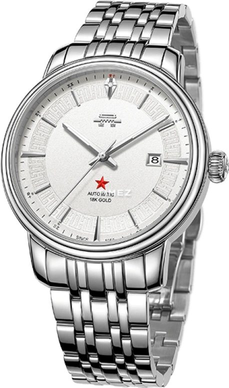 Beijing Watch,Classic 42mm,42mm,Stainless Steel,Silver White,Automatic,Day,Sapphire,BG052503