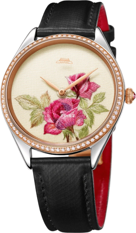 Beijing Watch,Silk Whisper 38mm,38mm,Stainless Steel,Rose Gold,White,Quartz,Sapphire,Crystal Glass,Round,BL110003