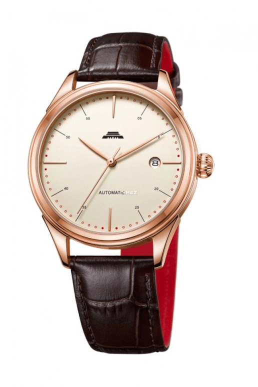 Beijing Watch,Classic 40mm,40mm,Stainless Steel,Rose Gold,White,Automatic,Day,Sapphire,BG051511